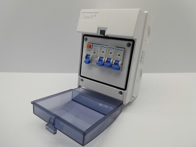 CHINT A28600-3 GARAGE WERKSTATT VERBRAUCHEREINHEIT SICHERUNGSKASTEN 30MA RCD 6, 16, 32 AMP MCB