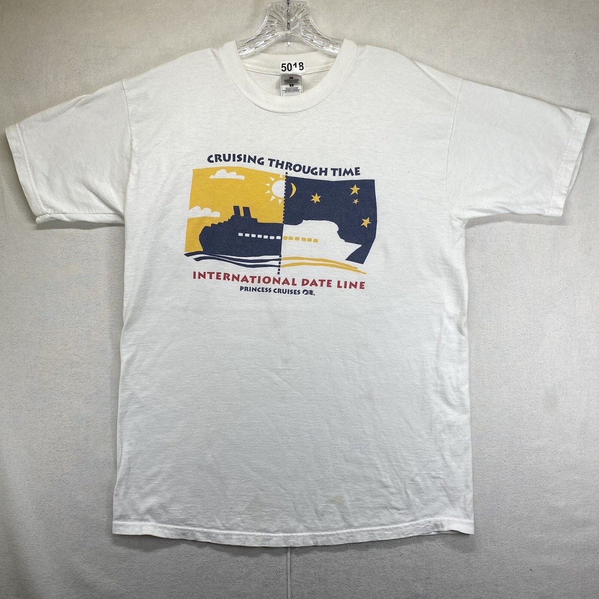 Vintage Princess Cruises T Shirt International Date Line Cruising 