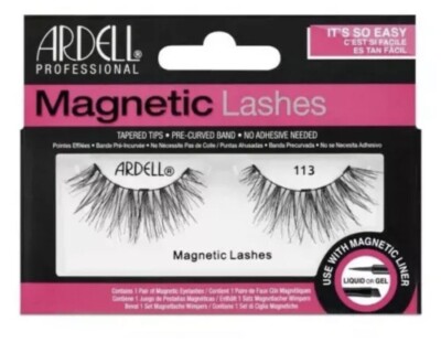 Ardell False Eyelashes - Magnetic Strip Lashes- Style #113 ( Pack of 3 ),New