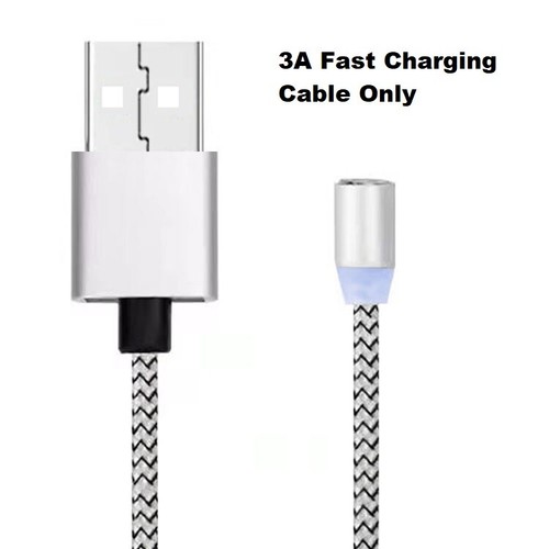 3A Fast Charging Cable, 360 Degrees Rotation, LED, 3 in 1 Magnetic USB Charging - Picture 26 of 56