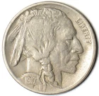 1917 D Indian Head Buffalo Nickel - VF/XF
