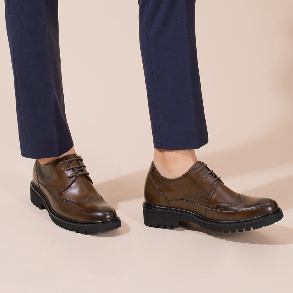US11 CHAMARIPA height increase insoles men Brown Oxford  display picture 1