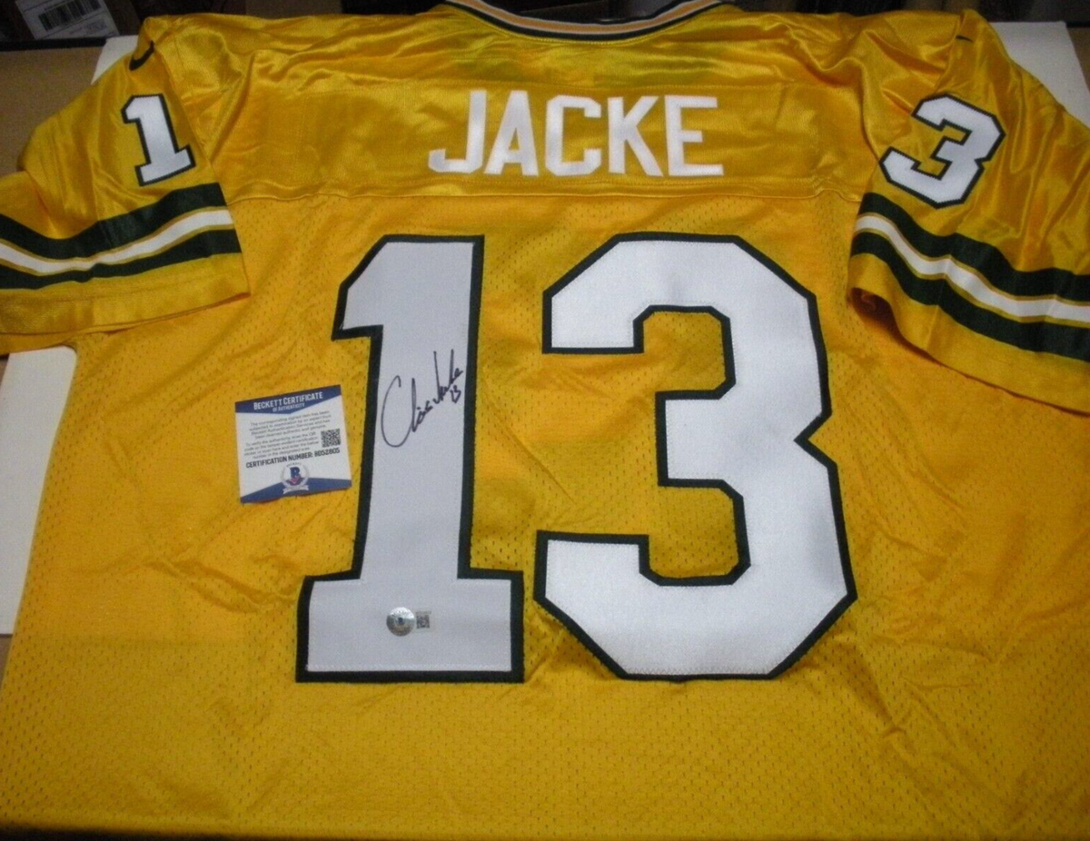 CHRIS JACKE GREEN BAY PACKERS BECKETT/COA SIGNED OFFICIAL LICENSED