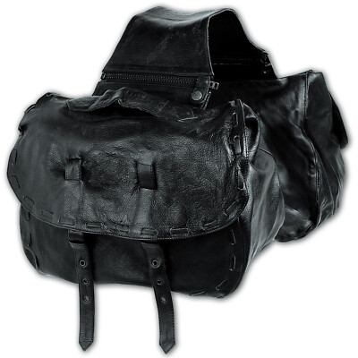 Taschen Satteltaschen Leder Universal Fit Soft Motorrad Cruiser