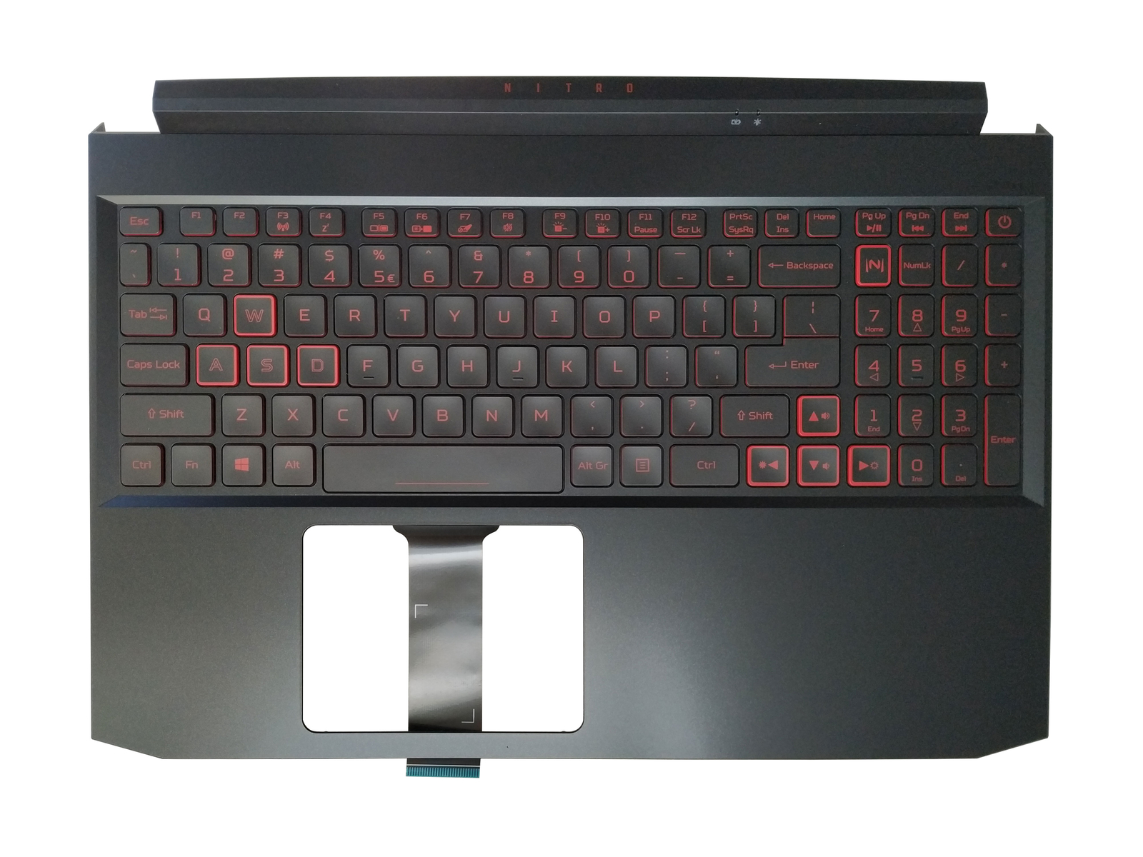Laptop New For Acer Nitro AN515-44 AN515-55 US Backlit Keyboard Palmrest Cover