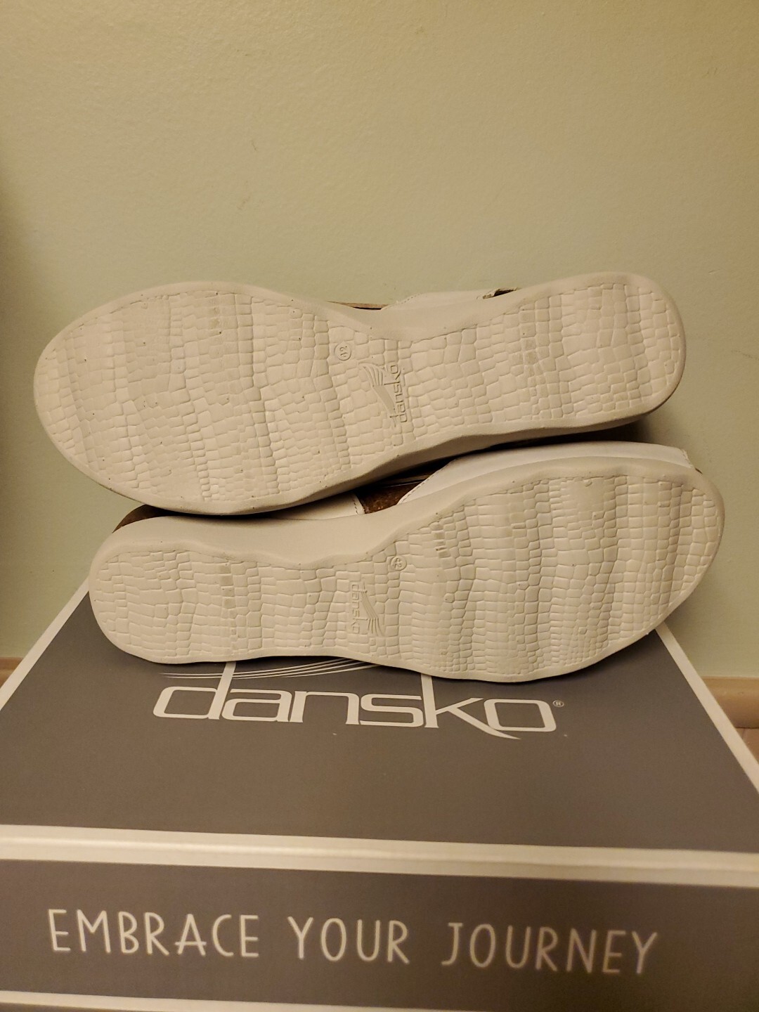 Dansko Marcy Women's Sandal Shoes, Ivory Milled Nubuck, US 11.5-12 W42 NEW image 5