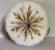 NEW Disney Frozen Anna Elsa Snowflake Faux Fur Crossbody Purse Bag