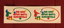 Mrs Grossman's DO NOT OPEN UNTIL CHRISTMAS Sticker Strip Elf Elves
