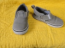 Vans Toddler Size 6C Asher V Checker Sidewall Drizzle Grey Super Cute Sneakers