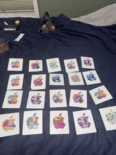 Apple Logo Decal Sticker 3 Inch Colorful Authentic Emblem Sticker  5 for  4.99