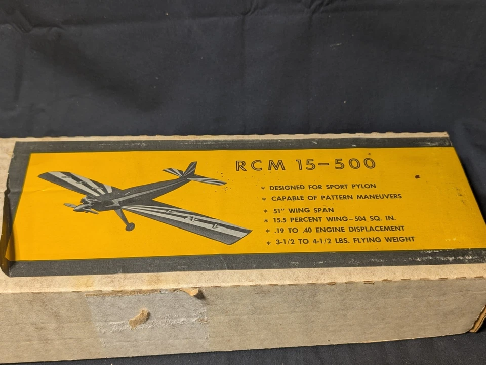 Vintage Bridi Airplane Kit RCM 15-500 Sport Pylon 51" WS NIB - Image 2 of 4