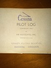 Vintage Pilot Logbook 1945 Cessna Air Associates 1960 Kane Aero Company — photo 2