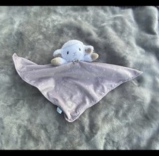 Little Me Grey Lamb Lovey Security Blanket Polka Dot Plush Rare
