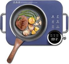 Portable Electric Ceramic Cooktop 2200W Hot Plate for All Pots 30s Fast Heat