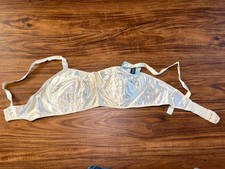 Vintage Lovelight Pointy Bullet Bra NWT Ivory Nylon Cotton USA Made NOS 36c