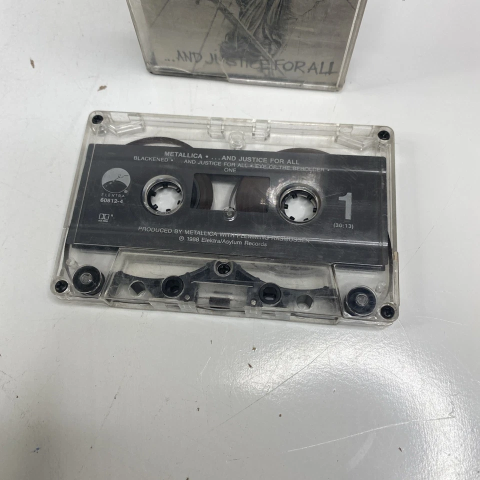 Metallica - ...And Justice for All Cassette Tape 1988 Tested and Works - Image 2 of 4