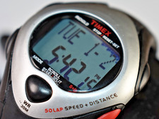 Timex T58501 Ironman Triathlon Speed + Distance Black/Gray Watch NEW BATTERY!