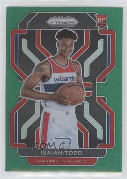 2021-22 Panini Prizm Green Prizm Isaiah Todd #299 Rookie RC