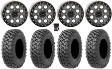 System 3 SB-7 15" Wheels Ti (4+3) 35" Alpha Soft Tires Polaris Ranger XP 9/1K