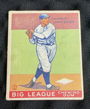 1933 Goudey #171 Charley Jamieson Cleveland Indians Vintage Pre-War Baseball