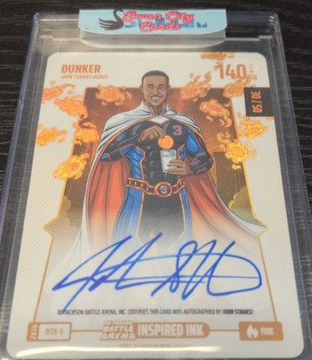  2026 Battle Arena Inspired Ink Dunker STA-5 John Starks Auto /50