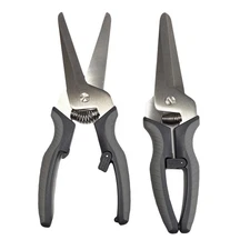 Kuhn Rikon Pro Shears with Soft Grip Handles Set of 2 K59804 GREY
