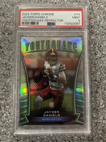 2024 Topps Chrome Jayden Daniels Youthquake Refractor #Y-3 PSA 9 MINT