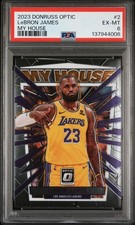 2023 PANINI DONRUSS OPTIC MY HOUSE #2 LEBRON JAMES PSA 6
