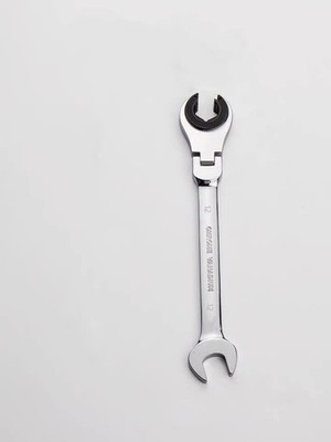 FLZOSPER 12mm Metric Flex-Head Gear Wrench, Ratcheting Fix Combination Spanner