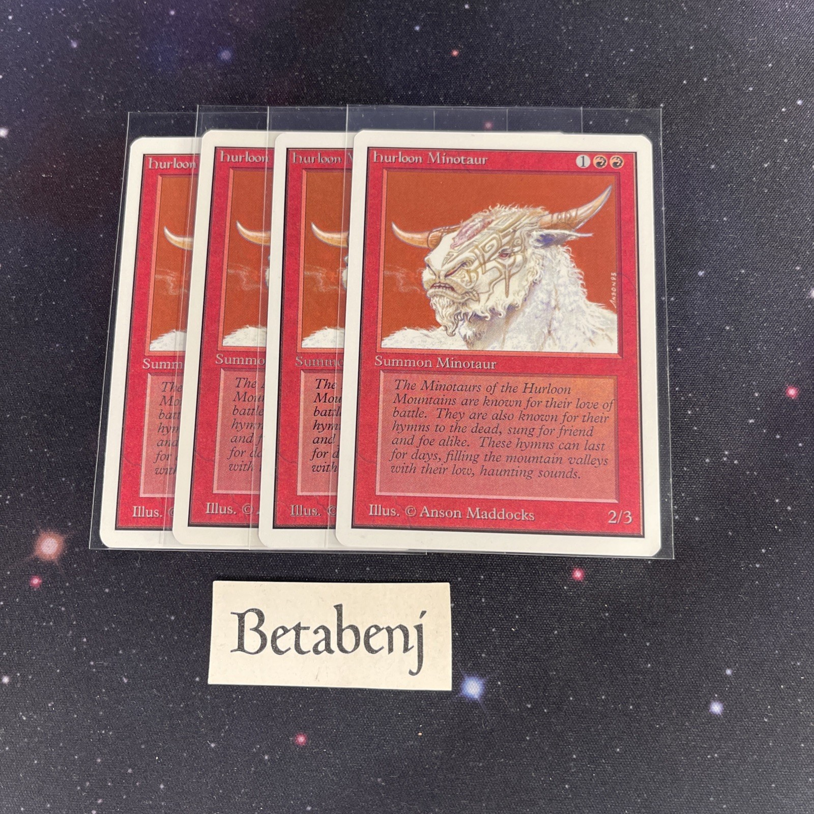 1x MTG Unlimited Hurloon Minotaur from Estate Collection