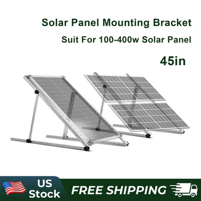 45in 1 Set Adjustable Solar Panel Mounting Bracket Ground Mount Kit for RV Roof