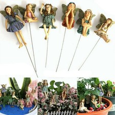 6Pcs Fairy Garden Accessories Miniature Figurines Fairy Sculpture for Micro