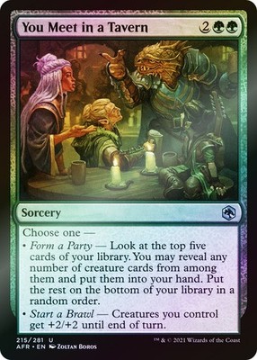 You Meet in a Tavern Uncommon AFR #215 Near Mint FOIL