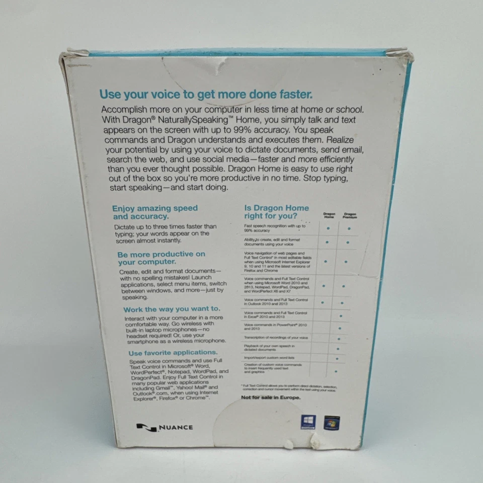 Dragon Naturally Speaking By Nuance Home Version 13 Speech Recognition Software - Image 2 of 4