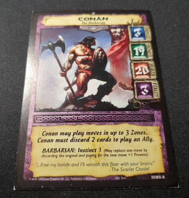 Rare Conan Ccg Tcg DEMO DECK B COMPLETE - Comic Images 2006