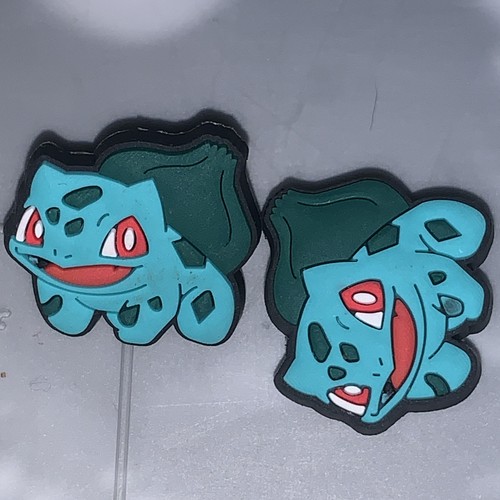 Pokemon Set 2pc Bulbasaur Charm For Crocs & Foam Shoes New