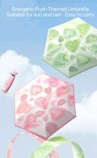 Lightweight Folding Umbrella with UV-Block Coating, 6-Rib Design