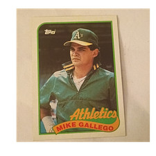 Topps 1989 Mike Gallego #102 Oakland Athletics Baseball Card MLB