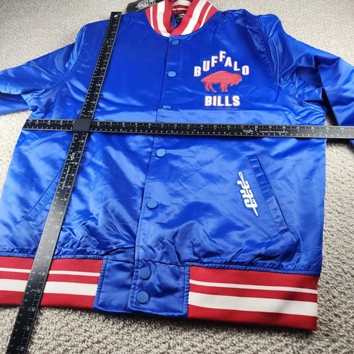 Pro Standard Buffalo Bills Varsity Jacket Mens L Blue NWT Satin NFL Bomber Sport image 10