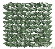 SIEPE SINTETICA FOGLIA ARTIFICIALE ARELLA SEMPREVERDE LAURO BOTTONI MT 1,5X3