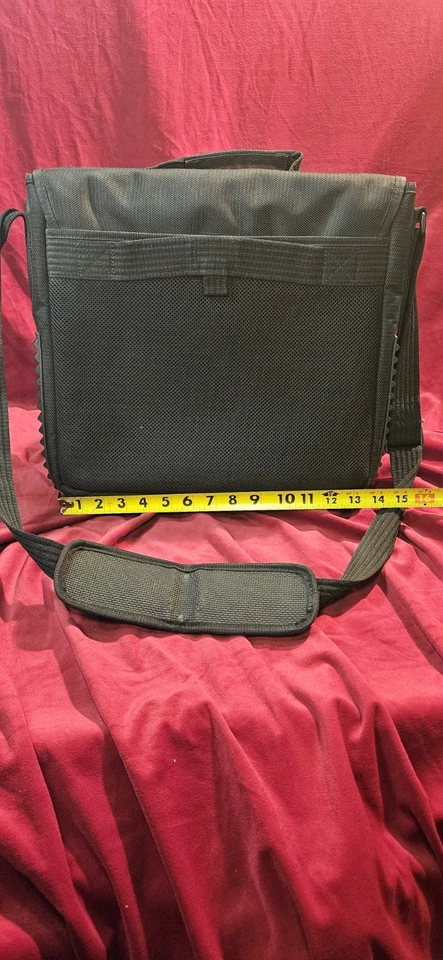 Targus Maletín para Computadora Portátil Bolso Mensajero de Hombro Negro Azul 15x14 (D) Foto 3 de 4