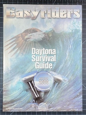 Easyriders Daytona Survival Guide Bike Week 2000 Magazine Insert   Vintage Biker