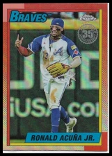2025 Topps Chrome #90CB-2 Ronald Acuna Jr. 35th Anniversary Refractor