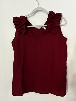 NWOT Crimson Red Top