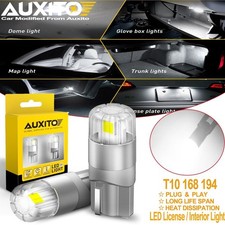 Auxito 2x T10 Wedge Led Interior Light Bulbs 192 168 194 2825 6000k Super White