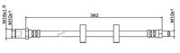 Metzger Bremsschlauch 4111487 FüR Iveco, Vorderachse Links, Vorderachse Rechts