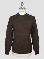 NEW ISAIA BROWN CASHMERE SWEATER CREWNECK EU 50 - US 40 - M I141