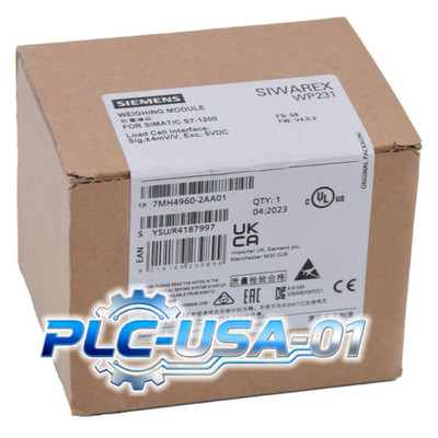 7MH4960-2AA01 1PCS Brand New Siemens 7MH49602AA01 SIWAREX WP231 Weighing Module