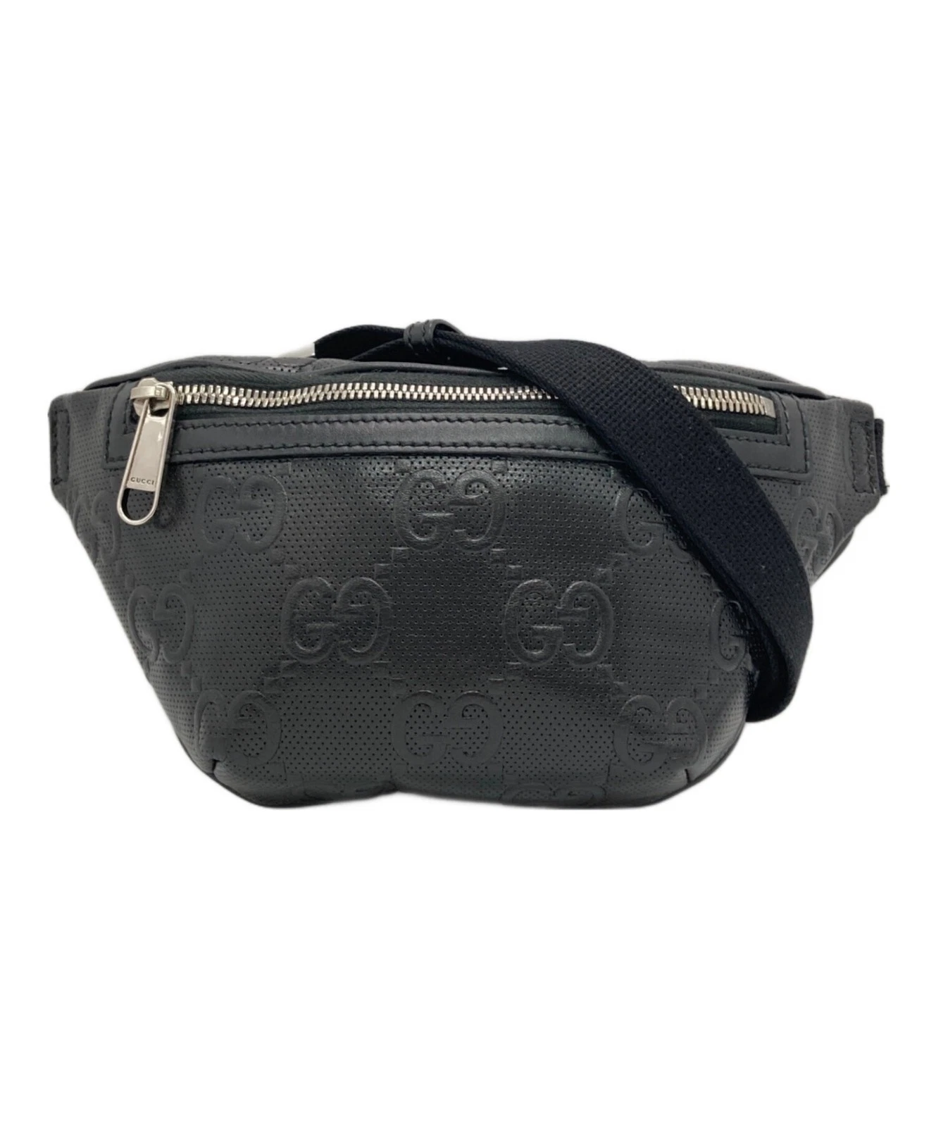 Sac ceinture GUCCI GG en relief 658582 noir