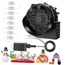 Replacement 1.5A Air Blower Fan for Inflatables, 8 LED Light, 2.0A Large Black